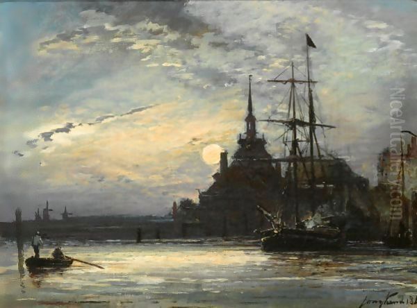 Sunset At The Hoofdpoort, Rotterdam - view 1