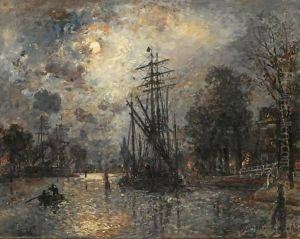 Voilier Au Clair De Lune, Hollande