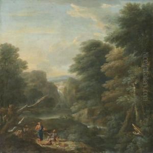 An Italianate Landscape With Christ Healing A Cripple An Italianate Landscape With Christ Healing A Cripple