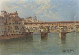 The Ponte Vecchio, Florence by Antonietta Brandeis