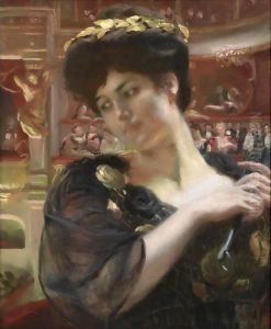 The Comedie Francaise (Possibly A Portrait Of The Actress Rejane)