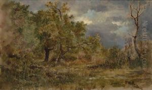Clairiere En Foret De Fontainebleau by Theodore Rousseau