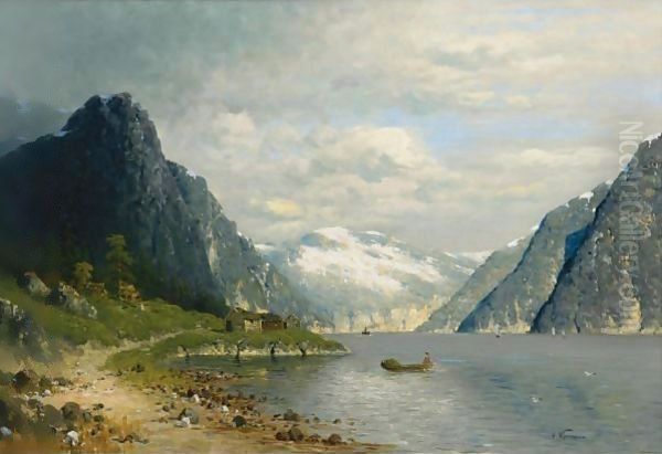 Traveling Across A Fjord - view 1