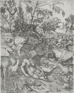 The Penance Of St. John Chrysostom by Lucas The Elder Cranach