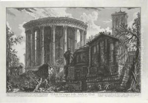 Veduta Del Tempio Della Sibilla In Tivoli by Giovanni Battista Piranesi