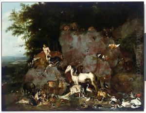 Adam Naming All Animals (Gen. 219-21) by Carl Borromaus Andreas Ruthart