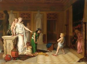 The Children's Quarrel by Pierre Oliver Joseph Coomans