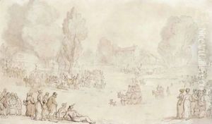 Fair At Parson's Green by Thomas Rowlandson