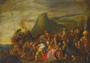 Christ On The Road To Calvary 3 by Frans II Francken