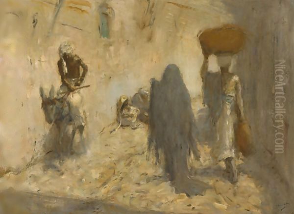 An Oriental Streetscene - view 1