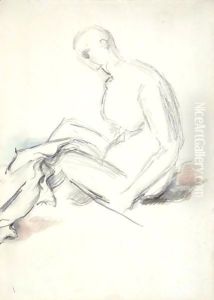 Nu Assis (Ishmael) by Paul Cezanne