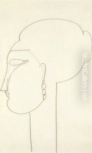 Tete De Femme 3 by Amedeo Modigliani