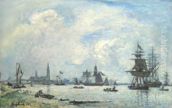 L'Escaut Pres D'Anvers, Effet Du Matin - view 1