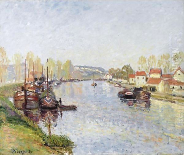 Chalands Sur Le Loing - Le Loing A Saint-Mammes - view 1