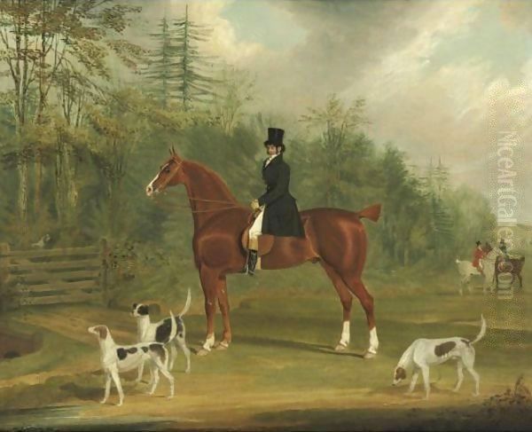 Edward Brockman, Esquire, M.P. With The East Kent Hounds - view 1