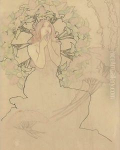 Study For Poster Monaco-Monte Carlo by Alphonse Maria Mucha