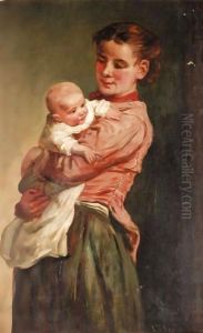 Mother And Child by John Thomas Peele