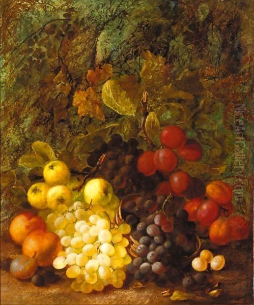 Still Life Of Grapes, Plums, Peaches And Apples - view 1