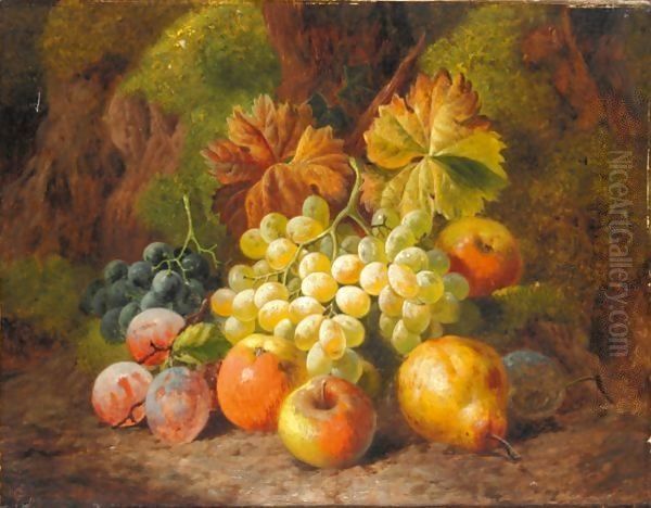 Still Life Of Apples, Pears, Plums And Grapes - view 1
