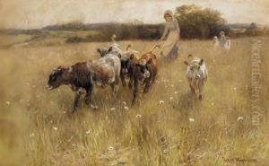 Changing Pasture by Robert Gustav Meyerheim