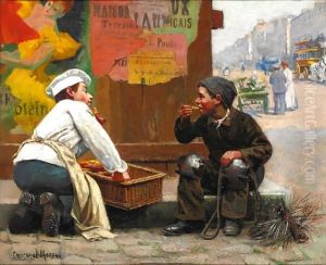A New Friend by Paul Charles Chocarne-Moreau