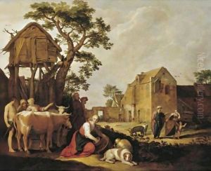 The Expulsion Of Hagar And Ishmael by Abraham Bloemaert