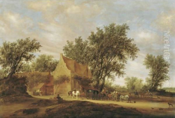 Travellers Halting Before An Inn - view 1