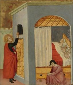 The Charity Of St. Nicholas by Manfredi de Battilor Bartolo Di Fredi Fredi