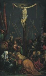 The Crucifixion by Jacopo Bassano (Jacopo da Ponte)