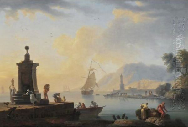 Mediterranean Port Scene - view 1