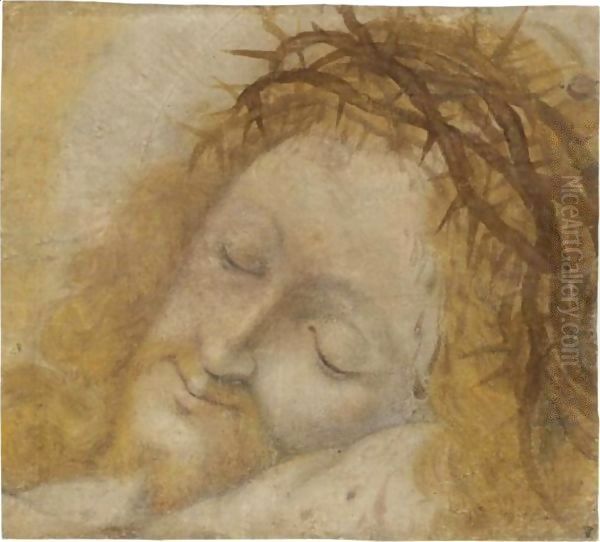 Head Of Christ, Crowned With Thorns by Bernardino Luini