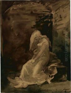 Gretchen In The Dungeon, Mourning The Dead Child At Her Feet