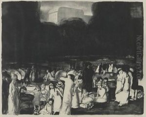 In The Park, Dark by George Wesley Bellows