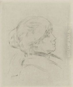 Berthe Morisot by Pierre Auguste Renoir