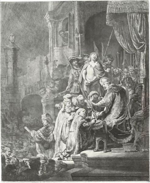 Christ Before Pilate Large Plate - view 1