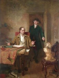 Sir Joshua Reynolds Visiting Goldsmith In His Study