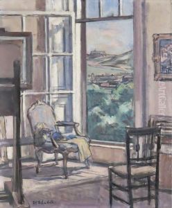 Interior, The Open Window by Francis Campbell Boileau Cadell