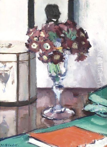 Still Life With Primulas And A Book - view 1