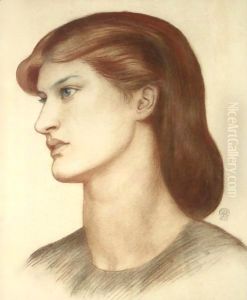 Portrait Of Alexa Wilding by Dante Gabriel Rossetti
