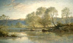 Sunny Evening, North Wales by Benjamin Williams Leader
