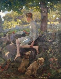 The Half Holiday, Alec Home From School by Elizabeth Stanhope Forbes