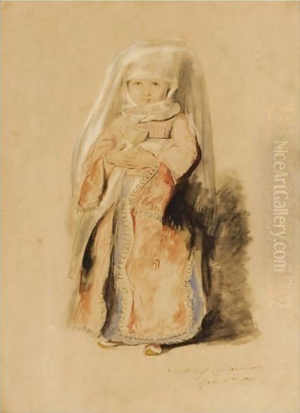 Portrait Of The Infant Daughter Of Admiral Walker, Commander Of The Turkish Fleet - view 1