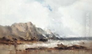 Stormy Seas With Fishing Boats by William McAlpine