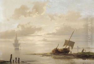 Calm Waters by Hermanus Jr. Koekkoek