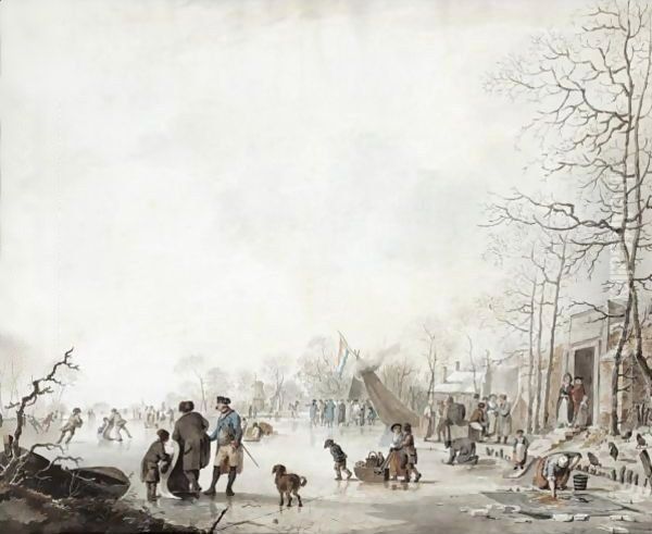Ice Skating On The Lake - view 1