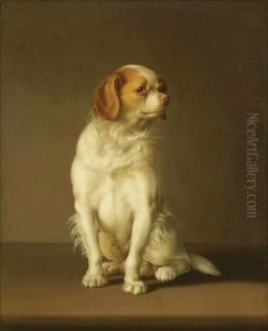 Portrait Of A King Charles Spaniel by Louis Leopold Boilly