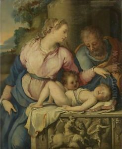 The Holy Family With The Infant Saint John The Baptist The Holy Family With The Infant Saint John The Baptist