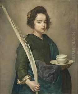 Saint Rufina by Diego Rodriguez de Silva y Velazquez