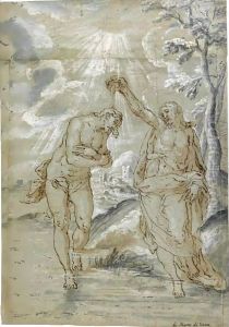The Baptism Of Christ by Marco Pino