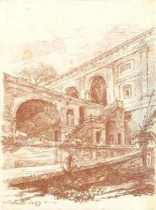 The Villa Madama by Hubert Robert